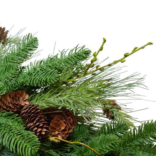 32" Cedar & Pinecone Wreath